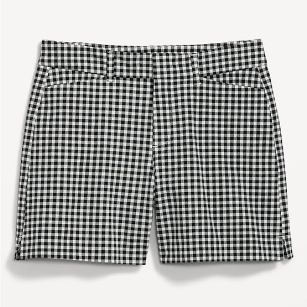 Old Navy Women's Pixie Black and White Gingham Shorts - BRAND NEW